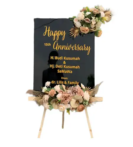 Papan Bunga Akrilik Temuwangi