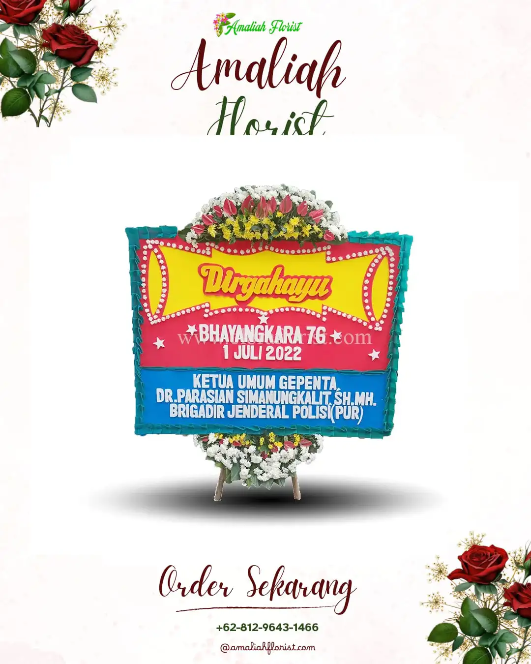 Papan Bunga HUT Ulang Tahun Temuwangi